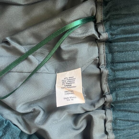 J. Crew Green Wool Blend Skirt, Size 10 - Picture 9 of 9